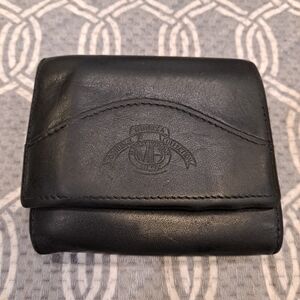 Ghurka Marley Black Vintage Italian Leather Bifold Wallet